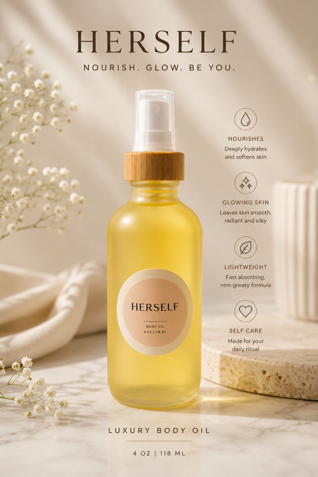 HERSELF Glow Body Oil